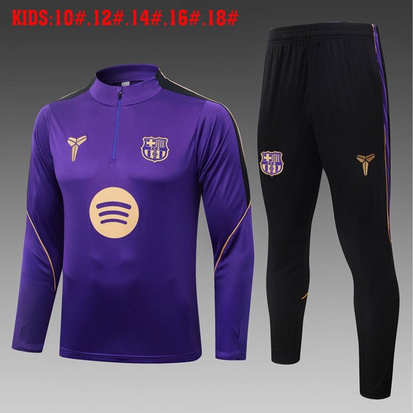 Ninos Sudadera De Training Barcelona 2026-2027 Purpura 3